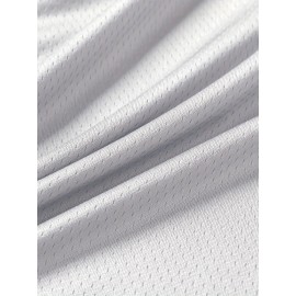 Men's White #8-24 Basketball Shorts with Classic Embroidered Lettering - Breathable Loose-Fit Athletic Shorts for Training, Games & Casual Wear - Machine Washable All-Season Comfort, Basketball Accessories