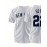 Men'S White Striped # 22 Baseball Shirt, Classic Letter Embroidery Design, Breathable Button Style Short Sleeved Shirt, Suitable for Training And Games