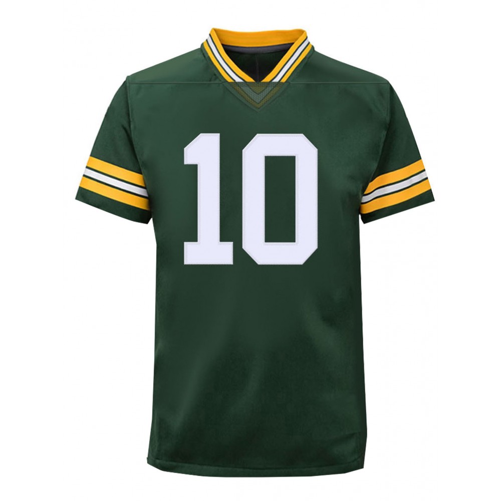 Men'S Green #10 Breathable V-Neck Rugby Jersey, Embroidered American Football Uniform for Training and Matches, Casual Sports Style, Training Rugby Jersey | Athletic Jersey | Comfortable Fit Jerse Men'S Green #10 Breathable V-Neck Rugby Jersey, Embroidered American Football Uniform for Training and Matches, Casual Sports Style, Training Rugby Jersey | Athletic Jersey | Comfortable Fit Jerse