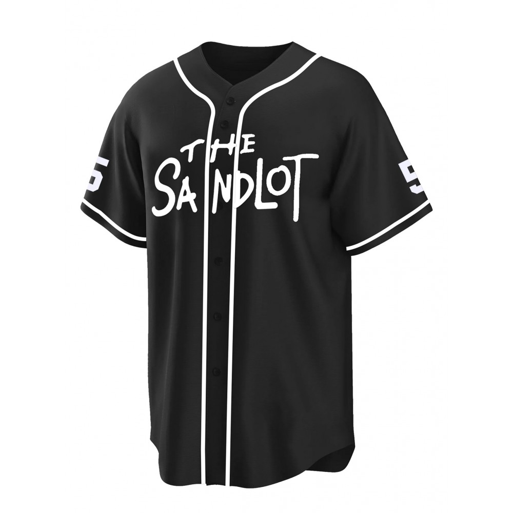 Men'S Black # 5 Baseball Shirt, Classic Letter Embroidery Design, Button Style Short Sleeved Breathable Shirt, for Training And Competition Use Men'S Black # 5 Baseball Shirt, Classic Letter Embroidery Design, Button Style Short Sleeved Breathable Shirt, for Training And Competition Use