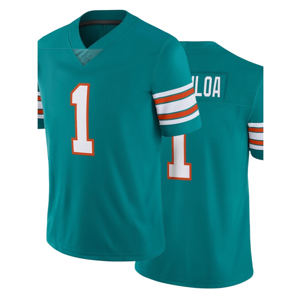 Men's Breathable Green #1 Embroidered Rugby Jersey - V-Neck Short Sleeve American Football Shirt, Loose Fit All-Season Training & Casual Wear, Machine Washable Sportswear for Men & Youths, Durable Sportswear Men's Breathable Green #1 Embroidered Rugby Jersey - V-Neck Short Sleeve American Football Shirt, Loose Fit All-Season Training & Casual Wear, Machine Washable Sportswear for Men & Youths, Durable Sportswear