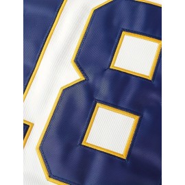 Men's White #18 Ice Hockey Jersey - Loose Fit Breathable Embroidered CHIEFS & HANSON 18 Design, V-Neck Long Sleeve for Team Sports, Casual Streetwear & All-Season Wear, Sports Fan Apparel | Durable Sportswear