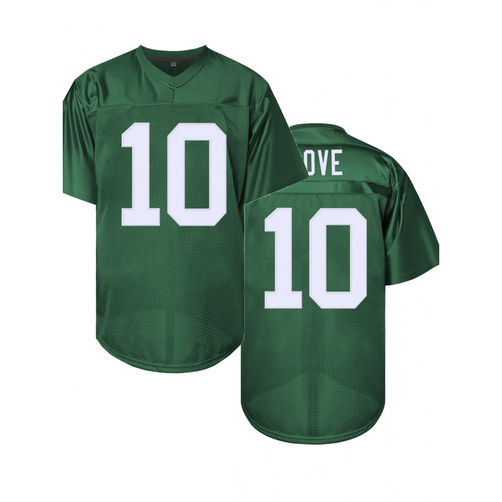 Men'S Green # 10 American Football Jacket Loose Embroidered Sports, Fashionable, Casual, Street Breathable Rugby Top Men'S Green # 10 American Football Jacket Loose Embroidered Sports, Fashionable, Casual, Street Breathable Rugby Top