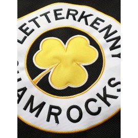 Men's Black # 69 Ice Hockey Sports Shirt, Loose Embroidered Long Sleeves, Sports Fashion Casual, Street Breathable