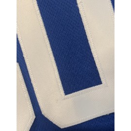 Men's Royal Blue #30 Baseball Jersey - Loose Fit V-Neck Button-Up Shirt with Embroidered ROODA & Number 2025 Design, Breathable All-Season Casual & Sports Wear for Street Style, Outdoor Activities, Running