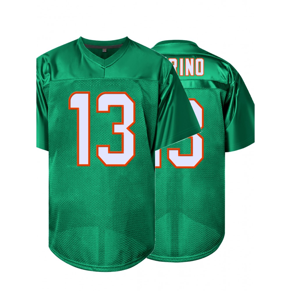 Men'S green# 13 American Football Jersey Suit Loose Embroidered Sports, Fashionable and Casual, Street Breathable Football Suit Men'S green# 13 American Football Jersey Suit Loose Embroidered Sports, Fashionable and Casual, Street Breathable Football Suit