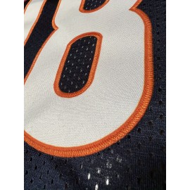 Men's Black # 18 Breathable Rugby Jersey, Sports V-neck Short Sleeved Uniform For Training And Matches, Embroidered American Football Shirt