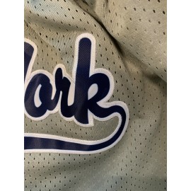 2 Embroidery Breathable Men's Letter & Number Basketball Shorts, Athletic Drawstring Shorts For Training & Competition