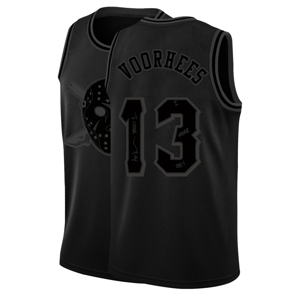 Classic Retro Basketball Sleeveless Tank Top - Breathable Sweat Wicking Men's Black #13 Embroidered Letter Basketball Suit