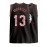 Men's Black Basketball Top # 13 Classic Retro Embroidered Letter Sleeveless Sweat Wicking Breathable Tank Top Basketball Suit