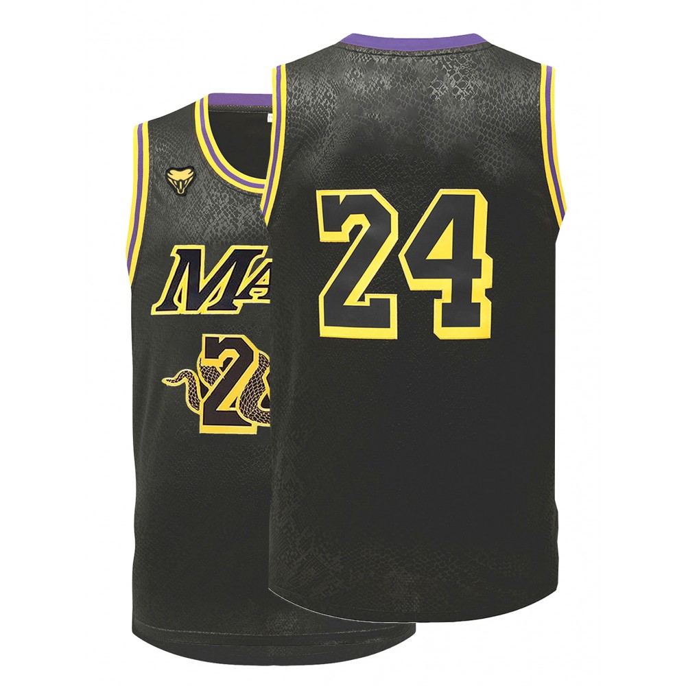 Men's Black Snake Light Beige Basketball Tank Top #24 - Retro Embroidered Letter Sleeveless Shirt, Moisture-Wicking Breathable Fabric, Loose Fit for All-Season Sports & Casual Wear, Outdoor Activities Apparel, Sporty Aesthetic, Highquality Embroidery Men's Black Snake Light Beige Basketball Tank Top #24 - Retro Embroidered Letter Sleeveless Shirt, Moisture-Wicking Breathable Fabric, Loose Fit for All-Season Sports & Casual Wear, Outdoor Activities Apparel, Sporty Aesthetic, Highquality Embroidery
