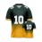 Women's Green Bay #10 Polyester Football Jersey T Shirts, Women Green And Yellow Gradient V-Neck Sports Shirt With Slight Stretch, Breathable Casual Knit Fabric For All Seasons, Loose Fit Adult & Teen, Fans Gift Women Youth