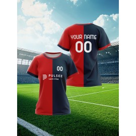 Women's Plus-Size Soccer Uniforms Custom with Team Name & Jersey Number - Personalized Sports Jerseys in Navy Blue & Golden, Breathable Fabric for Female Athletes - Ideal for Soccer, Softball, Basketball Teams, Team Apparel, Sporty Style, Comfortable Fit