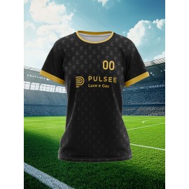 Women's Plus-Size Soccer Uniforms Custom with Team Name & Jersey Number - Personalized Sports Jerseys in Navy Blue & Golden, Breathable Fabric for Female Athletes - Ideal for Soccer, Softball, Basketball Teams, Team Apparel, Sporty Style, Comfortable Fit