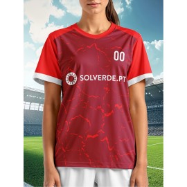 Custom Women'S Plus-Size Soccer Jerseys with Personalized Names And Numbers, Designed for Comfort And Lightweight Use in Sports And Leisure, Suitable for Baseball.