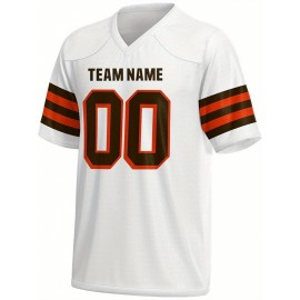 Personalized Football jersey Custom Football jersey Printed T-shirts Customize your favorite team and number, Everyday personalized hip-hop short-sleeved shirts, button- shirts