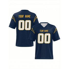 Personalized Football jersey Custom Football jersey Printed T-shirts Customize your favorite team and number, Everyday personalized hip-hop short-sleeved shirts, button- shirts