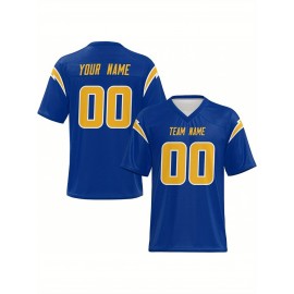 Personalized Football jersey Custom Football jersey Printed T-shirts Customize your favorite team and number, Everyday personalized hip-hop short-sleeved shirts, button- shirts
