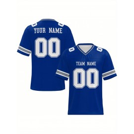 Personalized Football jersey Custom Football jersey Printed T-shirts Customize your favorite team and number, Everyday personalized hip-hop short-sleeved shirts, button- shirts