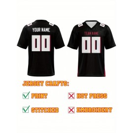 Personalized Football jersey Custom Football jersey Printed T-shirts Customize your favorite team and number, Everyday personalized hip-hop short-sleeved shirts, button- shirts