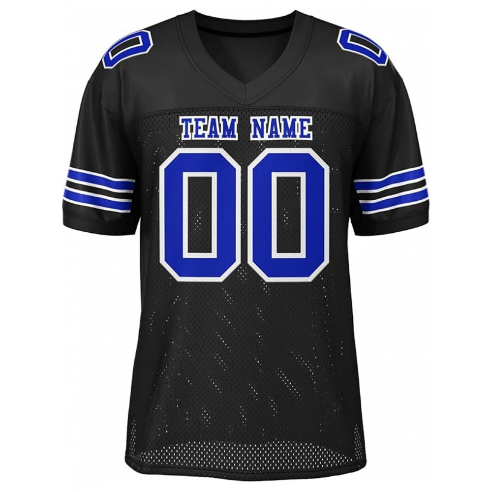 Custom Football Jersey - Personalized Team & Number, Breathable Sweat-Wicking Fabric, V-Neck Design for Men & Women, Plus Size Sports Training T-Shirt for Summer, Football Jersey, Sports Fan Apparel, Sporty Aesthetic, Comfortable Fit Custom Football Jersey - Personalized Team & Number, Breathable Sweat-Wicking Fabric, V-Neck Design for Men & Women, Plus Size Sports Training T-Shirt for Summer, Football Jersey, Sports Fan Apparel, Sporty Aesthetic, Comfortable Fit